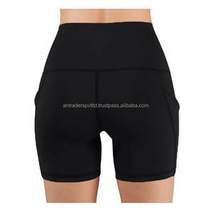2024 Summer Women's Cotton Jogger Workout <b>Shorts</b> <b>Sexy</b> Tummy Fitness <b>Shorts</b> with Logo for Gym Biking & Running Breathable Design - Product Image 3