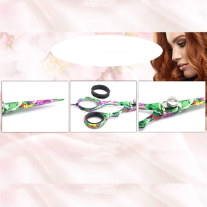 Ciseaux de salon de coiffure en acier inoxydable personnalisés, 6 pouces, ciseaux professionnels pour couper les cheveux avec manche long et design pliable - Product Image 3