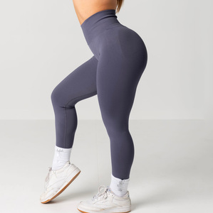 Nouvel ensemble décontracté 2 pièces 2026 : Leggings tricotés taille haute respirants effet délavé et sweat à capuche, écologiques - Product Image 1