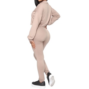 Conjunto de Sudadera y Pantalones Cortos de Yoga para Mujer de Alta Calidad, 100% Algodón, Transpirable, Ecológico, Ropa de Yoga para Fitness, Opciones de Tallas Grandes - Product Image 2