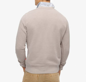 เสื้อสเวตเชิ้ตแขนยาวทรงโอเวอร์ไซส์ คอกลม รุ่นใหม่ล่าสุด สีเทาล้วน ผ้าเฟรนช์เทอร์รี่ ถักแบบพูลโอเวอร์ สไตล์ลำลอง - Product Image 4