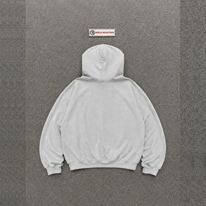 Grey Graphic Hoodie Hyper Style Star Print Oversized Streetwear Pullover Sweatshirt <b>Y2K</b> Urban Fashion Casual Unisex Hooded <b>Top</b> - Product Image 6