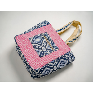 Bolso de Mano de Algodón Hecho a Mano, Bolso de Hombro Tejido Étnico con Doble Cremallera, Logotipo Personalizado, OEM, ODM, Venta al Por Mayor - Product Image 1