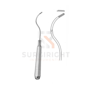 Raspador de cartílago Kistler Antihelix derecho, instrumento quirúrgico ORL de acero inoxidable alemán, CE ISO 13485 de Blush Surgical - Product Image 4