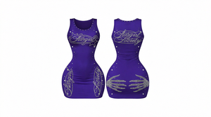 Mono ajustado sin mangas con cuello redondo y cintura alta para mujer, color personalizado, transpirable, para fiestas - Product Image 6