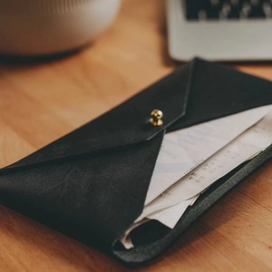 Portefeuille Chic en Cuir Lisse, Pochette Longue de Voyage, Pochette à Monnaie Élégante, Porte-Cartes Minimaliste pour Billets - Product Image 2