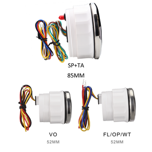 Pannello Strumenti Multifunzione per Motori Diesel con 5 Indicatori Neri 12V per Generatori Marini e Auto - Product Image 2