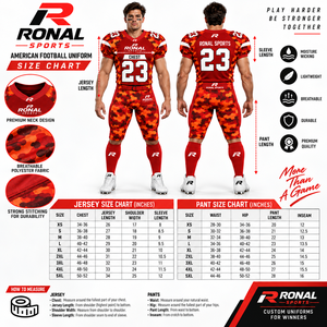 Uniformes de Fútbol Americano al por Mayor, Último Diseño, Logotipo Personalizado, Tela de Alta Calidad, Estilo Personalizado - Product Image 6