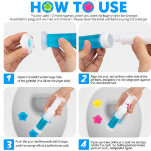 Toilet cleaning flower product of Thailand flower toilet gel, deodorizing gel, bathroom deodorizing gel, scented gel - Product Image 4