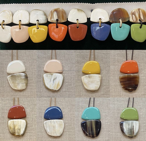 Boucles d'oreilles en résine transparente pour femmes Boucles d'oreilles acétiques indiennes tendance 2024 Bijoux - Product Image 2