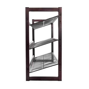 Zapatero de 3 niveles con superficie inclinada y acabado cromado - Product Image 6