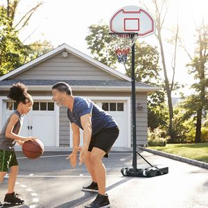 Sistema Canestro da Basket Portatile per Interni/Esterni con Cerchio in Acciaio da 29 Pollici, Altezza Regolabile, Durevole per Uso in Parchi - Product Image 2