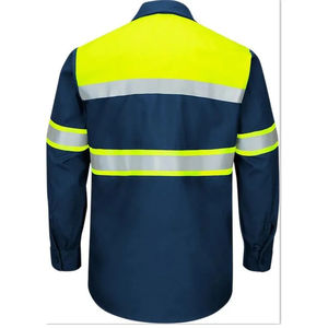 Camisetas de Trabajo de Manga Corta Reflectantes e Impermeables de Alta Visibilidad, Ropa de Seguridad de Algodón y Poliéster, la Mejor Ropa de Trabajo Plateada FR - Product Image 3
