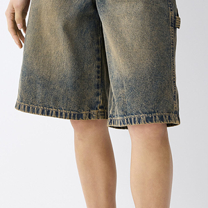 Shorts en jean pour femmes de haute qualité, coupe slim, style décontracté, séchage rapide, respirant, couleur personnalisée, shorts en jean pour femmes à prix de gros - Product Image 6