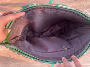 Nuevos bolsos de mano de cuero genuino hechos a mano Jacquard de gran venta, multiusos, nuevos bolsos de compras con estilo Vintage, productos a granel de tarifa barata - Product Image 6