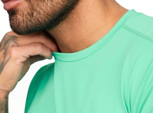 Conjunto de Camiseta y Pantalones Cortos de Verano para Hombre, Transpirable, Informal, de Poliéster/Algodón, 180 GSM, con Colores y Tallas Personalizadas, OEM/ODM Disponible - Product Image 2