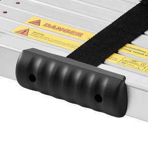 Scala Telescopica in Alluminio Leggera da 3,8 m, Multiuso, Pieghevole, Resistente, con Retrazione a un Tocco - Product Image 4