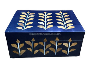 Geometric Bone Inlay Storage <b>Box</b> 6x4 | Handmade Decorative Keepsake <b>Box</b> | Modern Premium Quality <b>Jewelry</b> & Gift Organizer - Product Image 5