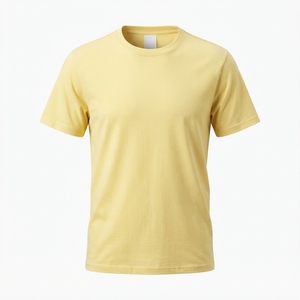 เสื้อยืดผู้ชายขายดีจาก High Manufactures ผ้าฝ้ายทอ 100% บริการ OEM สีพื้น สวมใส่สบาย ไม่ยับ - Product Image 5
