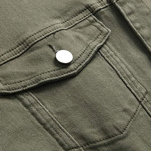 Veste en jean pour homme de haute qualité, légère, unie, respirante, imperméable, pour l'hiver, vêtements décontractés, vestes en jean pour homme - Product Image 4