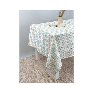 Jaipur Hand Block Floral <b>Table</b> Cloth Cotton Fabric Home <b>Dining</b> Use Custom Size Custom Weight Sustainable Textile Exporter - Product Image 4