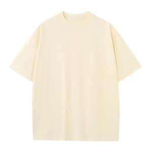 T-shirt personnalisé OEM en maille polyester/coton délavé à l'acide, effet vieilli, poids lourd, anti-UV, respirant, streetwear pour homme, marque privée - Product Image 3