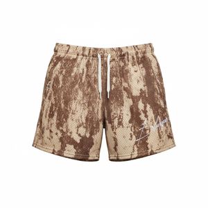 Pantalones Cortos de Baloncesto Unisex de Malla de 7 Pulgadas con Sublimación, Bajo MOQ, Secado Rápido, Ecológicos, Anti-UV, Transpirables, 250 Gsm, Cintura Elástica - Product Image 1