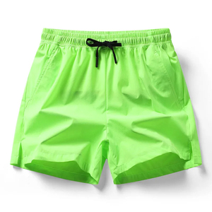 Pantalones Cortos Deportivos de Nailon de Alta Calidad para Hombre, con Logotipo Personalizado, Cintura Media, Secado Rápido, Ligeros, Color Sólido, Absorben la Humedad, Venta al Por Mayor - Product Image 3