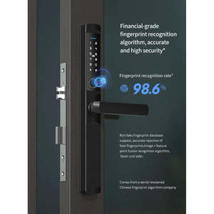 Serrure de porte intelligente en gros Serrure de clavier numérique de sécurité d'empreinte digitale pour l'appartement Serrure intelligente - Product Image 3