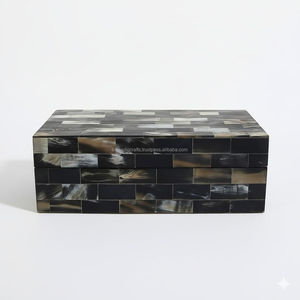 Handmade Eco-Friendly Durable Buffalo Horn Jewelry Storage <b>Box</b> Natural Polished Horn Modern Luxury Decorative <b>Keepsake</b> Elegant - Product Image 4