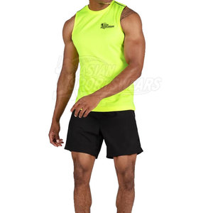 Camiseta sin Mangas Casual para Hombre con Logotipo Personalizado, Tejida en 100% Algodón, Ropa Deportiva Ligera, Tejido Transpirable de Secado Rápido, Corte Moderno sin Mangas - Product Image 5