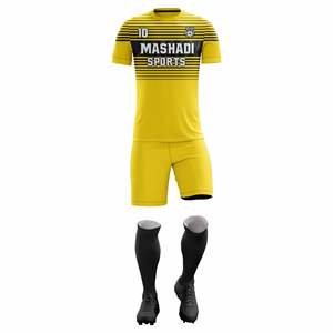 New latest designs of soccer uniforms quick dry breathable 100%<b>polyester</b> fabric wholesale kids soccer uniforms wholesale - Product Image 2