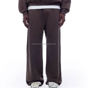 Pantalon de survêtement unisexe modèle personnalisé Pantalon de survêtement d'hiver pantalon de survêtement d'hiver en tricot élastique de taille moyenne logo personnalisé - Product Image 2