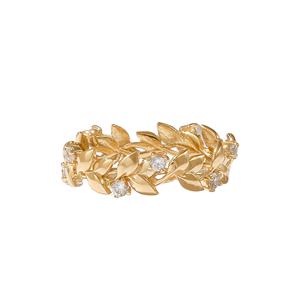 Nueva Llegada 14K Oro Sólido Eternity Band Vintage Hoja Grabado Wedding Band Delicado Botánico Real Gold Fiestas Aniversarios - Product Image 1