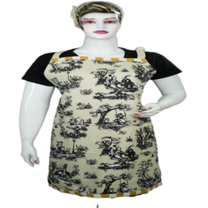 100% Cotton <b>Kitchen</b> Cooking Bib <b>Apron</b> Custom Logo Adjustable Sleeveless Eco-Friendly Reusable Classic Style Waterproof - Product Image 1