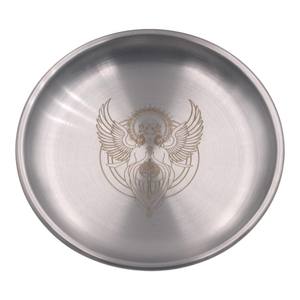 Plateau rituel de prière en acier inoxydable, idéal pour l'autel, la méditation, les bâtonnets d'encens, la purification par l'encens, les bougies - Product Image 1