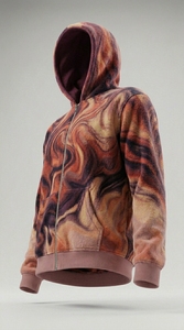 Sudadera con capucha extragrande con cremallera para hombre y mujer, con logo personalizado, forro polar, estilo casual, gruesa, para invierno, ropa urbana. - Product Image 4