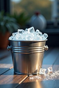 Luxury celebration decor wine cooling container chic entertaining piece upscale <b>serving</b> bucket metallic party decor wine - Product Image 4