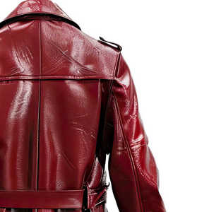 Gabardina Clásica Cruzada para Hombre, Manga Larga, con Cinturón, Cortavientos, Ligera e Impermeable para Otoño - Product Image 4