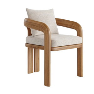 Chaise de jardin Sora en teck massif pour l'extérieur, mobilier de terrasse pour la distribution et l'exportation mondiales - Product Image 2