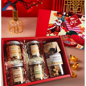 Caja de cesto de Año Nuevo impresa personalizada para regalos Premium - Product Image 3