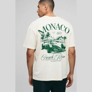 Camiseta Oversize con Estampado Gráfico, Logotipo Personalizado, Estilo Urbano Hip Hop, Corte Holgado, Hombros Caídos, de Algodón, para Hombre y Mujer - Product Image 6