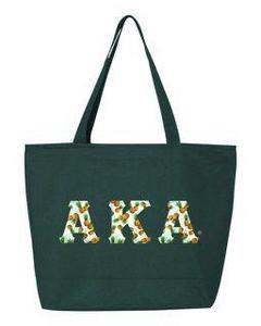 Large Capacity Shopping Bag Reusable Fashion Shoulder <b>Tote</b> Bag Dark Green <b>Canvas</b> <b>Tote</b> Bag with Chenille AKA Patch Design Bags - Product Image 1