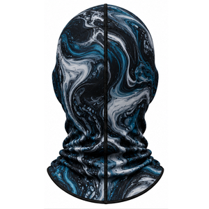 Cagoule légère à sublimation personnalisée, couvre-tête imprimé sur mesure pour activités de plein air, moto, entraînement, export, service de commandes en gros professionnel - Product Image 3