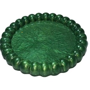Plateau de service rectangulaire en résine pour bijoux, plateau de vanité, plateau décoratif pour table basse, petit-déjeuner, décoration intérieure - Product Image 5