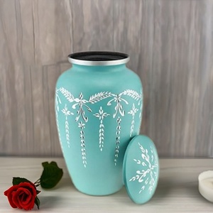 พวงโกศเผาเพชรสีฟ้าสำหรับงานศพของเด็กผู้ใหญ่ขายส่งสีตามสั่ง - Product Image 1