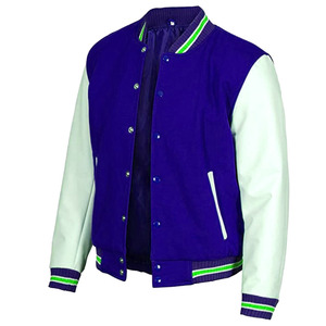 Custom Latest Designs <b>Long</b> Sleeve Baseball Varsity <b>Jacket</b> <b>Men</b> Plain Blank Varsity Letterman <b>Jackets</b> Top Sale Fresh Material - Product Image 1