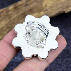 Anillo de Cobre Vintage con Turquesa Azul, Joyería Artesanal de Plata de Ley Inspirada en la Naturaleza, Regalo Único para Mujer - Product Image 2
