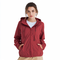 Vestes coupe-vent légères pour femmes, veste de pluie pour femmes, veste coupe-vent légère et pliable