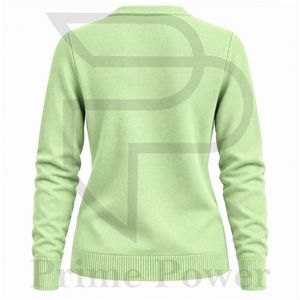Women's Long Sleeve Knit <b>Cardigan</b> Custom Apparel Supplier Button Closure Ribbed Waist Casual Sweater Wholesale Clothing Range - Product Image 2